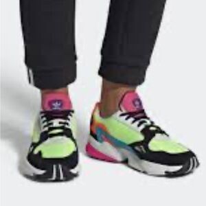 Colorful Athletic Sneakers with Neon Accents